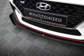 Maxton Design Street Pro Frontsplitter + Flaps Hyundai I30 N Mk3 Hatchback / Fastback