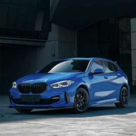 Oneway Voorspoilerlip passend voor BMW 1-Serie F40 M-Pack/M135i 2019- - Glanzend zwart