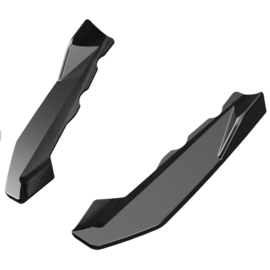 Oneway Achterbumperskirts (Hoeken) passend voor BMW X1 F48 M-Pack 2015-2019 - Glanzend zwart