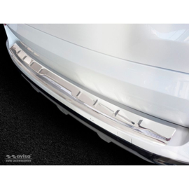 RVS Achterbumperprotector 'Deluxe' passend voor BMW X5 G05 M-Pakket 2018- 'Performance' excl. M-Competition Zilver/Zilver Carbon