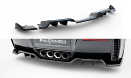 Maxton Design Achtersplitter (met verticale stangen) + Achterzijsplitters Chevrolet Corvette Z06 C7