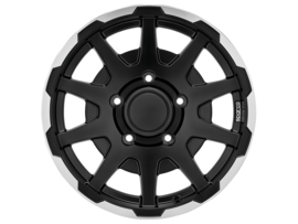 Sparco Dakar Wheels Flat Black Machined With Polished Lip