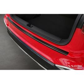 Zwart RVS Achterbumperprotector passend voor Audi Q2 Facelift 2020-