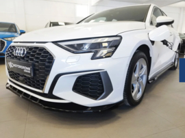 Motordrome Set sideskirts passend voor Audi A3 (8Y) Sportback & Sedan S-Line / S3 2020-2024 incl. Facelift 2024- (ABS Glanzend zwart)