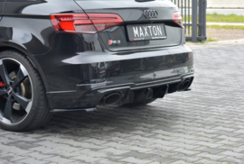 Maxton Design ZIJSPLITTERS ACHTER AUDI RS3 8V FL SPORTBACK Gloss Black
