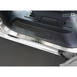 RVS Instaplijsten passend voor Citroën Spacetourer / Peugeot Traveller / Toyota Proace 2016- - 'Rectangles' - 2-delig achterschuifdeuren