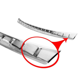 RVS Achterbumperprotector passend voor BMW 1-Serie F40 2019- met M-Pakket 'Ribs'