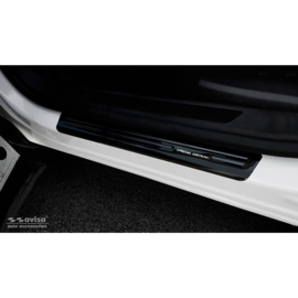 Zwart-Chroom RVS Instaplijsten passend voor Opel Grandland X 2017- 'Special Edition' - 4-delig