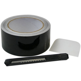 Foliatec 'Chrome Out' Set Matzwart - Folie strip 5cm x 15m