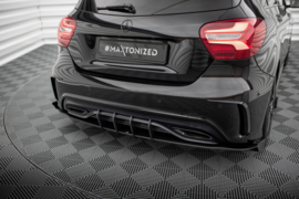 Maxton Design Street Pro Achterzijde Splitters + Flaps Mercedes-Benz A AMG-Line W176 Facelift