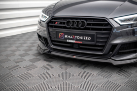 Maxton Design VOORSPLITTER V.3 AUDI S3 / A3 S-LINE SPORTBACK 8V FACELIFT Gloss Black