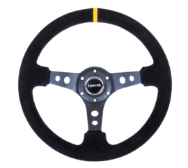 NRG Innovations Stuur 350/76mm Suede Zwart