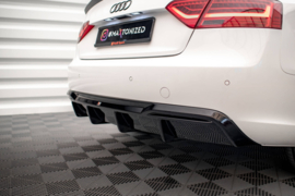 Maxton Design Achterspoiler Audi A5 8T Facelift (uitvoering met dubbele uitlaten aan één kant)
