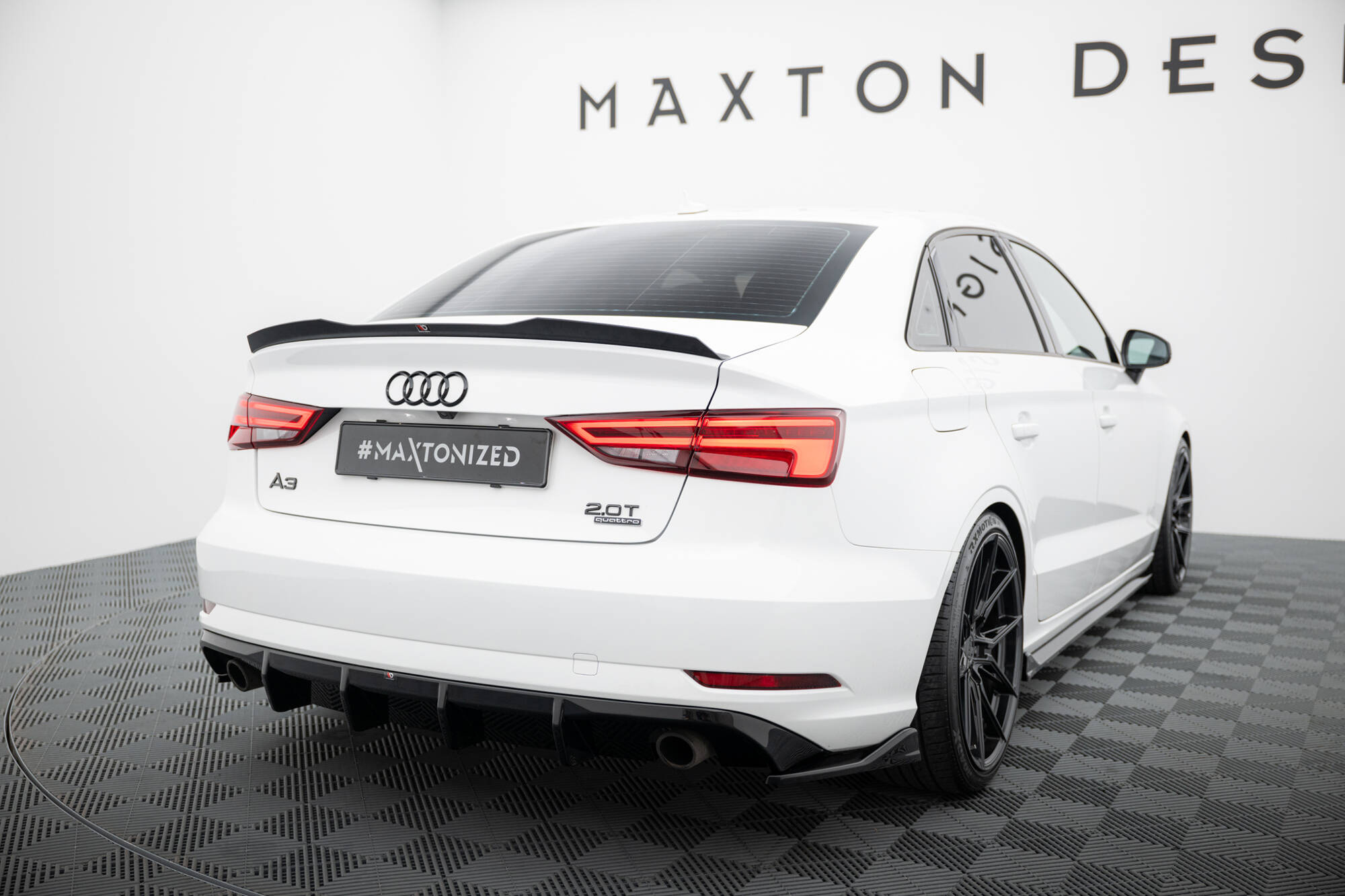 Maxton Design Achterzijde splitters V.2 Audi A3 Sedan 8V Facelift