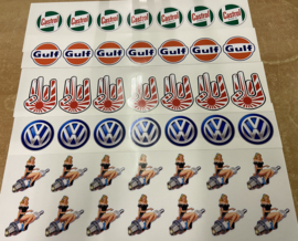 Pakket Full Color Stickers 5 stuks