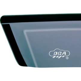 DGA Zijwindschermenset passend voor Volkswagen Golf VI HB 5-deurs 2008-2012 (4-delig) (Smokegrey)