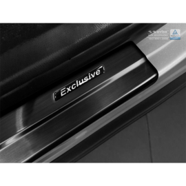 Zwart RVS Instaplijsten passend voor Toyota C-HR 2016- & RAV4 IV FL 2016-2018 - 'Exclusive' - 4-delig