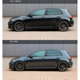 H&R Hoogteverstelbaar Veersysteem passend voor Seat Leon 5F HB/SC & VW Golf VII HB/Sportsvan 2012- 2WD VA-Last tor 1010kg