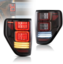 VLAND LED-achterlichten voor 2009-2014 Ford F150 Amber sequentiële richtingaanwijzer Kleur (lens) Duidelijk