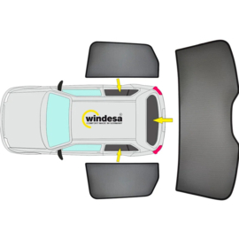 SunClip Zicht- & Zonwering passend voor Volkswagen Golf VI HB 5-deurs 2008-2012