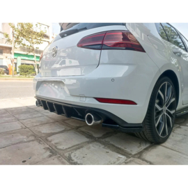 Motordrome Achterbumperdiffuser passend voor Volkswagen Golf 7.5 GTI 2017-2020 (ABS)