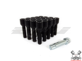 SK-Import Star Wheel Bolts M14x1.5 Steel 45mm Black