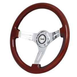 Simoni Racing Sportstuur Didier 350mm - Echt Hout - Deep Dish 6cm