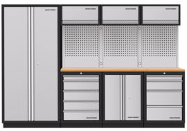 Werkplaatsmeubilair 4 Elementen (Beuken Werkblad)