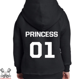 Hoodie Princess + rugnummer