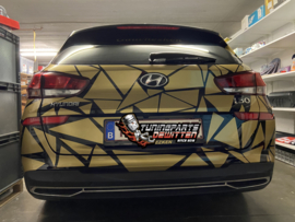 😍😍This Hyundai I30 done with a Half Triangle Wrap in Gold😍😍