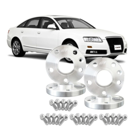 Simoni Racing Aluminium Spoorverbreder Set - 2x13mm(VA) - 2x20mm(AA) (Naaf 57,1mm) inclusief wielbouten - passend voor Audi, VW, Seat, Cupra diversen