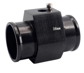 Simoni Racing Watertemperatuursensor Fitting - Zwart geanodiseerd aluminium - Ø38mm