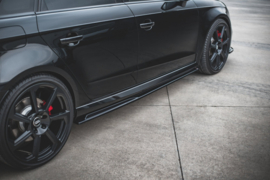 Maxton Design SIDESKIRTS DIFFUSERS V.2 AUDI RS3 8V SPORTBACK FACELIFT Gloss Black