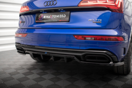 Maxton Design Achtersplitter (met verticale stangen) Audi Q5 S-Line SUV Mk2 Facelift