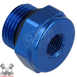 Aluminium blindplug D8 met O-ring / boring 1/8" NPT