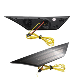 Set LED Zijknipperlichten passend voor Honda Civic X 2016-2022 - Rookgrijs- incl. Dynamic Running Light & Positielicht