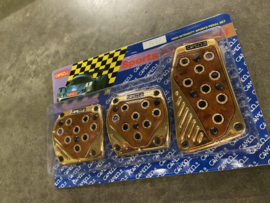 Camco Pedal Set Gold/Wood Universeel