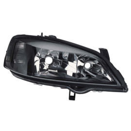 Set Koplampen passend voor Opel Astra G 1998-2003 - Zwart/Helder