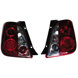 Set Achterlichten passend voor Fiat 500 2007- - Rood/Helder