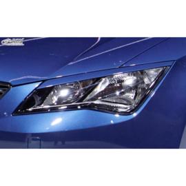 Koplampspoilers passend voor Seat Leon 5F SC/5-deurs/ST 2013-2020 (ABS)
