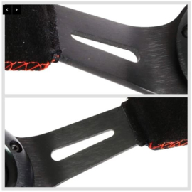 NRG Innovations Stuur 350/76mm Suede Zwart