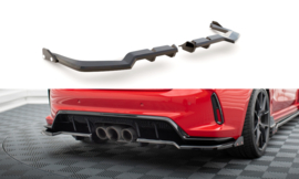 Maxton Design Achtersplitter (met verticale stangen) V.1 + flappen Honda Civic Type-R Mk 11