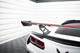 Maxton Design Carbon Spoiler Met Interne Beugels Staanders + LED Chevrolet Corvette Stingray / Grand Sport C7