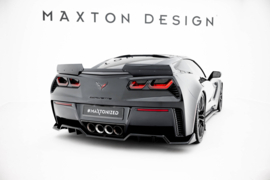 Maxton Design Centrale achtersplitter (met verticale spijlen) Chevrolet Corvette Z06 C7