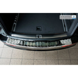 Chroom RVS Achterbumperprotector passend voor Audi Q5 2008-2012 & 2012- 'Ribs'