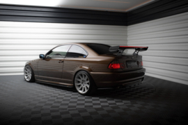 Maxton Design Carbon Spoiler Met Interne Beugels Staanders + LED BMW 3 Coupé E46