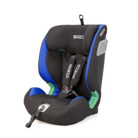 Sparco kinderstoel SK5000I (Isofix) Zwart/Blauw i-Size 76-150cm (ECE-R129/03)