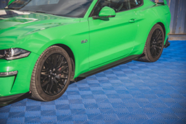 Maxton Design Street Pro Zijskirts Diffusers V.1 + Flaps Ford Mustang GT Mk6 Facelift