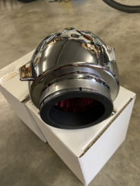 Air Filter 76mm Chroom/Rood