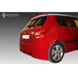 Achterbumperskirt passend voor Skoda Fabia II 5-deurs 2007-2010 (ABS)